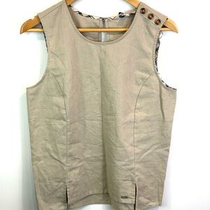 Barbour cotton/linen Sleeveless Top size 6